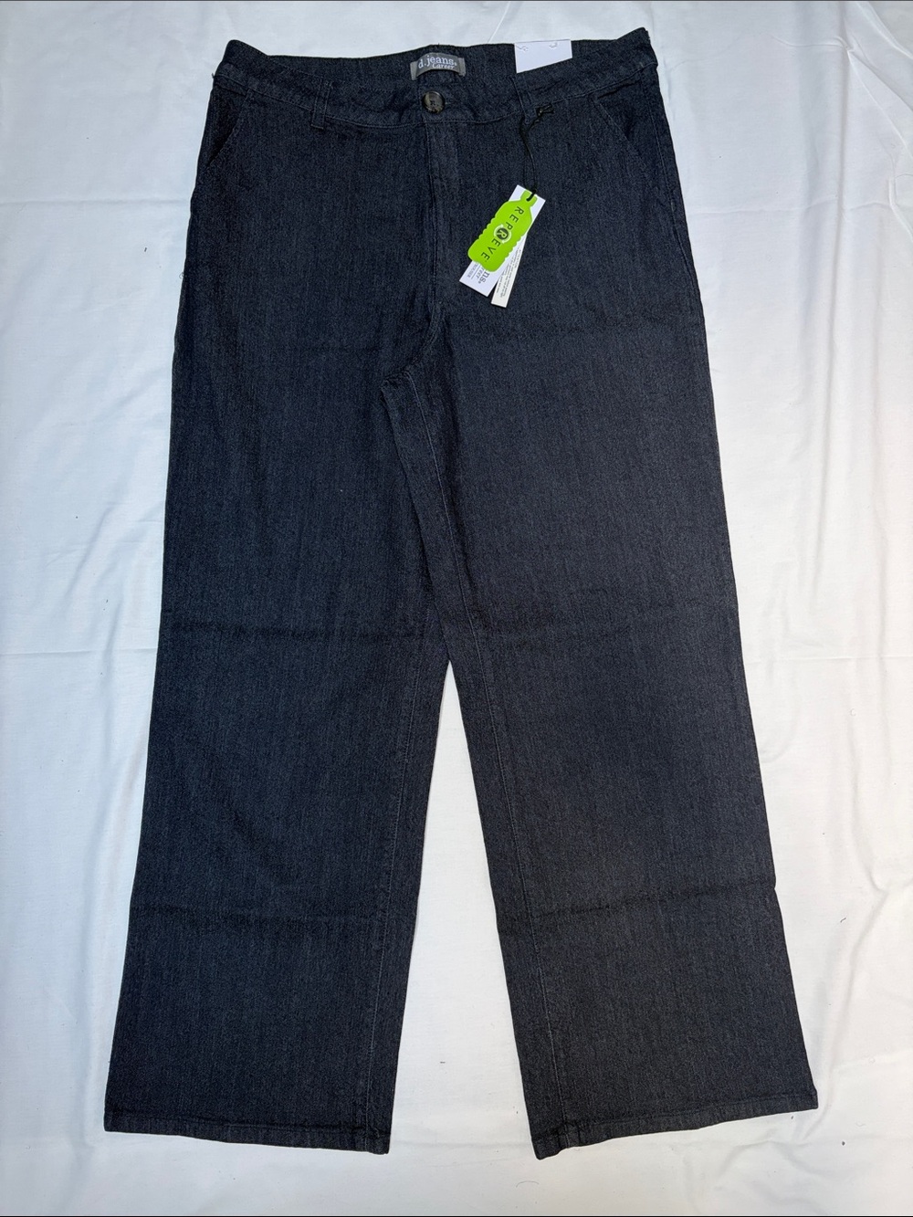 d. jeans Men's Relaxed Straight Black Jeans